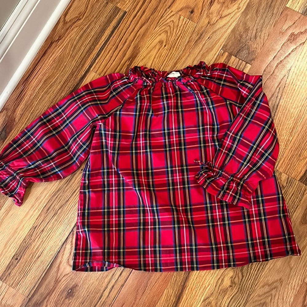 Crewcuts tartan plaid shirt girls size 10